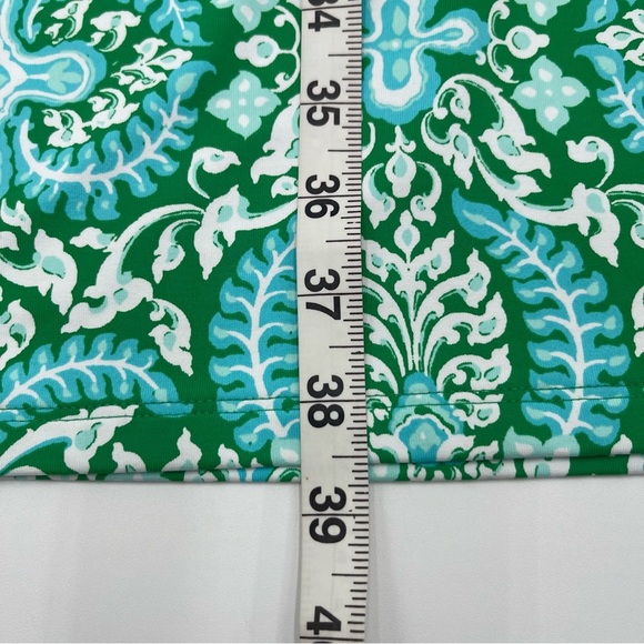 Talbots Plus Effortless Jersey Shift Dress Blue Green Medallion Size 1X New - Picture 11 of 11